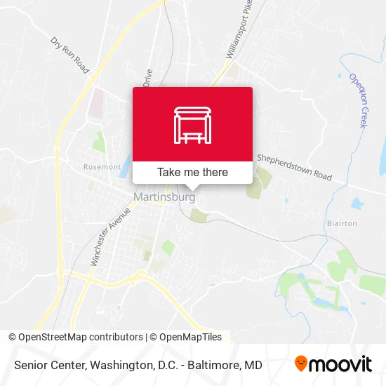 Senior Center map