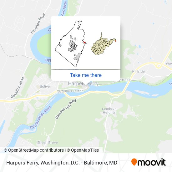 Harpers Ferry map