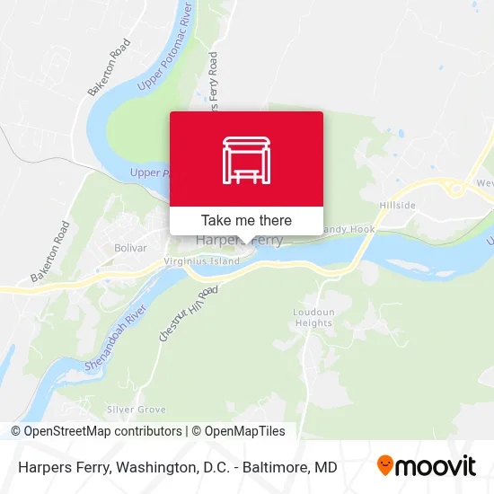Harpers Ferry map