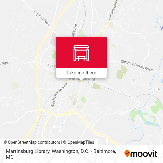 Martinsburg Library map