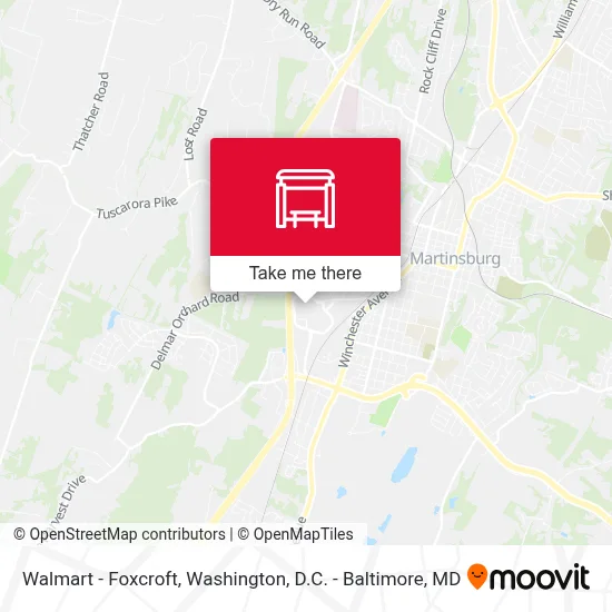 Walmart - Foxcroft map