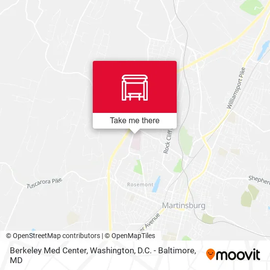 Berkeley Med Center map