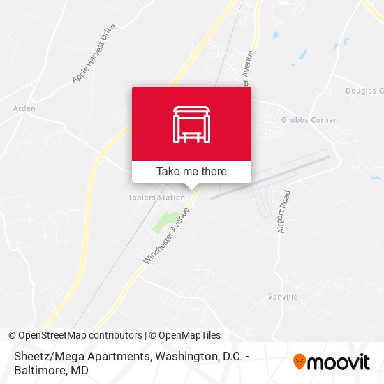 Sheetz/Mega Apartments map