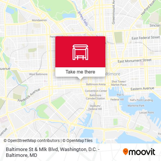 Mapa de Baltimore St & Mlk Blvd