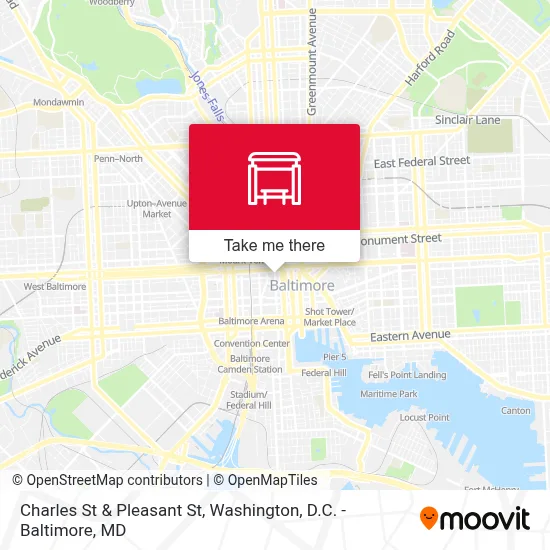 Charles St & Pleasant St map