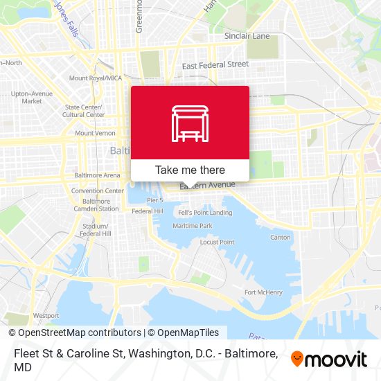 Fleet St & Caroline St map