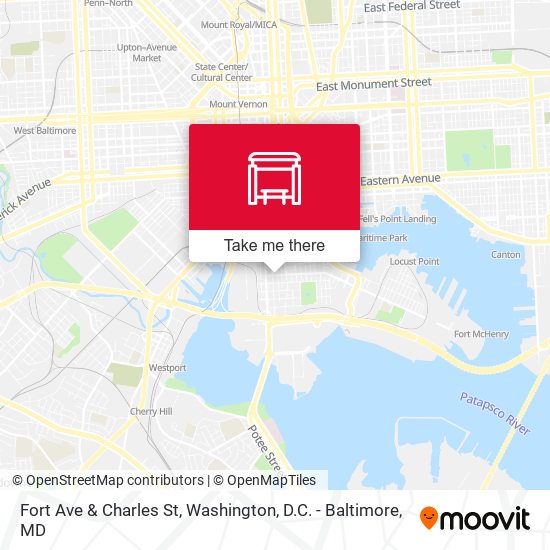 Mapa de Fort Ave & Charles St