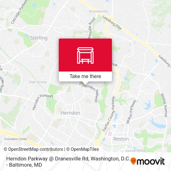Herndon Parkway @ Dranesville Rd map