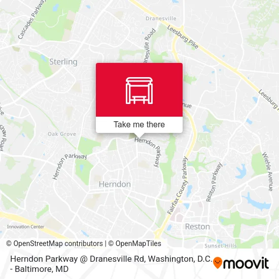 Mapa de Herndon Parkway @ Dranesville Rd