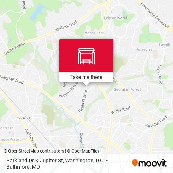 Parkland Dr & Jupiter St map