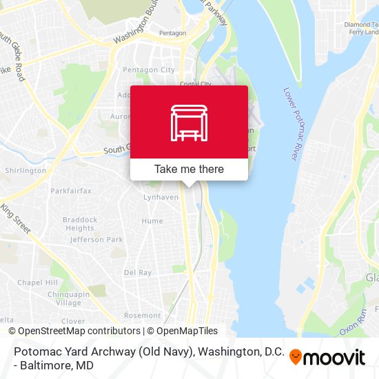 Mapa de Potomac Yard Archway (Old Navy)