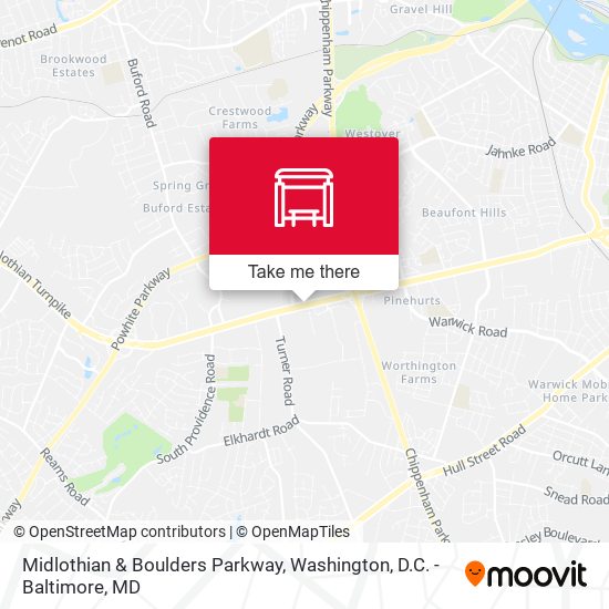 Mapa de Midlothian & Boulders Parkway