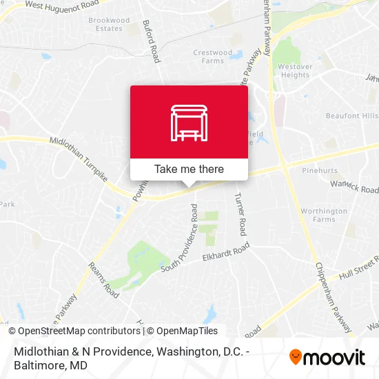 Midlothian & N Providence map