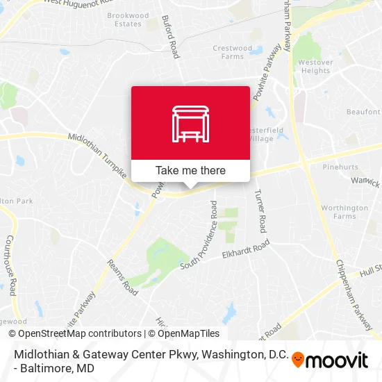 Midlothian & Gateway Center Pkwy map