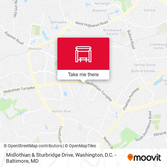 Mapa de Midlothian & Sturbridge Drive