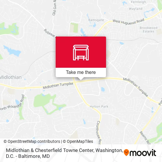 Midlothian & Chesterfield Towne Center map