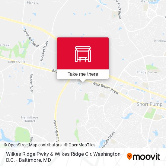 Wilkes Ridge Pwky & Wilkes Ridge Cir map