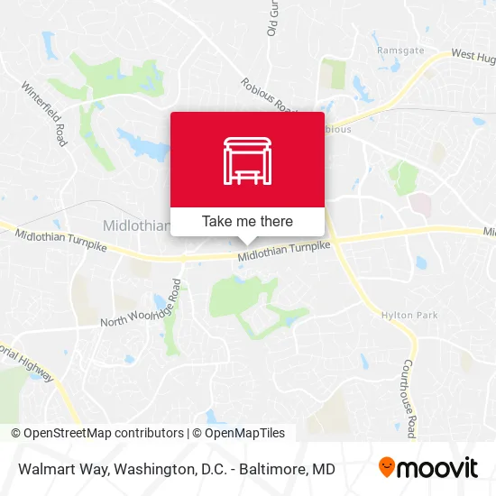 Walmart Way map