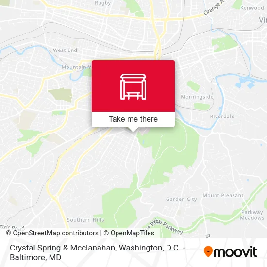Crystal Spring & Mcclanahan map
