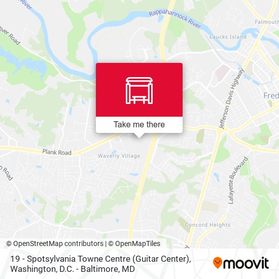 Mapa de 19 - Spotsylvania Towne Centre (Guitar Center)