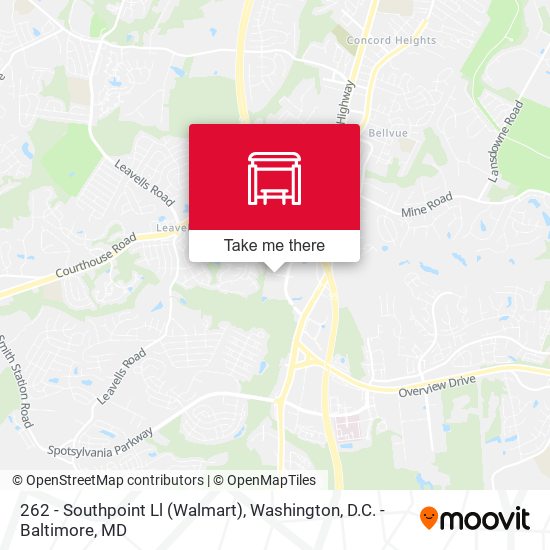 Mapa de 262 - Southpoint Ll (Walmart)