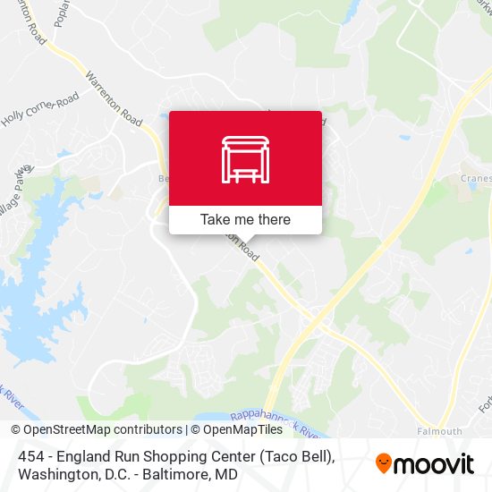 Mapa de 454 - England Run Shopping Center (Taco Bell)
