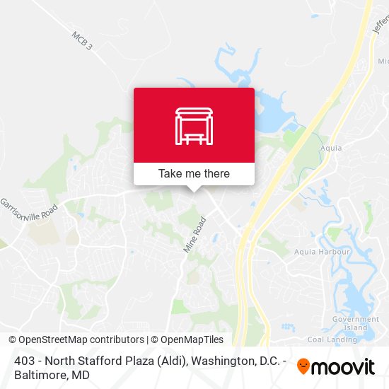 403 - North Stafford Plaza (Aldi) map
