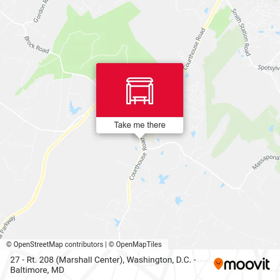 27 -  Rt. 208 (Marshall Center) map