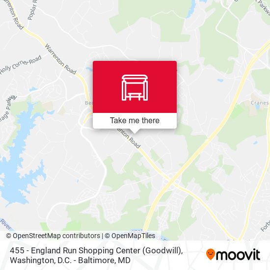 Mapa de 455 - England Run Shopping Center (Goodwill)