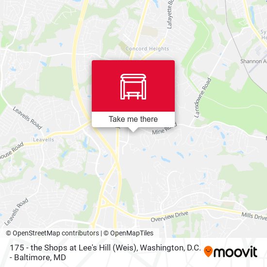 Mapa de 175 - the Shops at Lee's Hill (Weis)