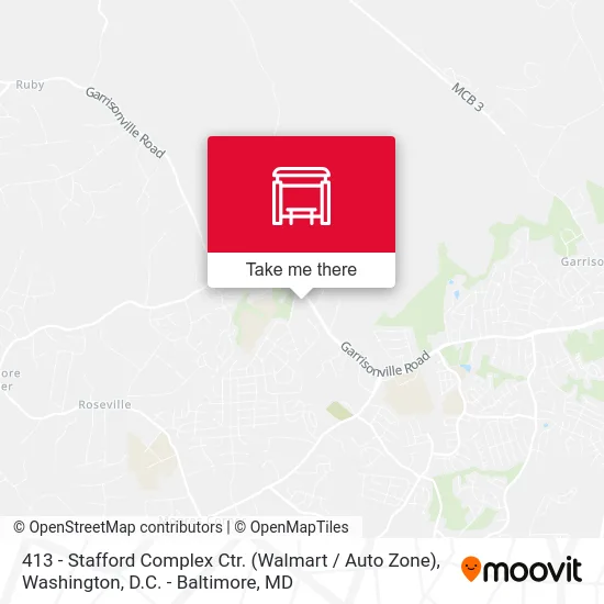 413 - Stafford Complex Ctr. (Walmart / Auto Zone) map