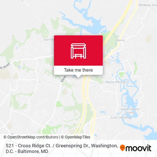 Mapa de 521 - Cross Ridge Ct. / Greenspring Dr.