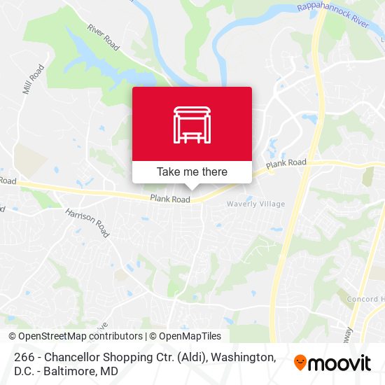 Mapa de 266 - Chancellor Shopping Ctr. (Aldi)