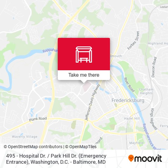 495 - Hospital Dr. / Park Hill Dr. (Emergency Entrance) map