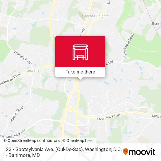 Mapa de 23 - Spotsylvania Ave. (Cul-De-Sac)