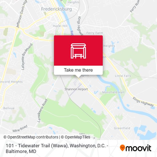 Mapa de 101 - Tidewater Trail (Wawa)