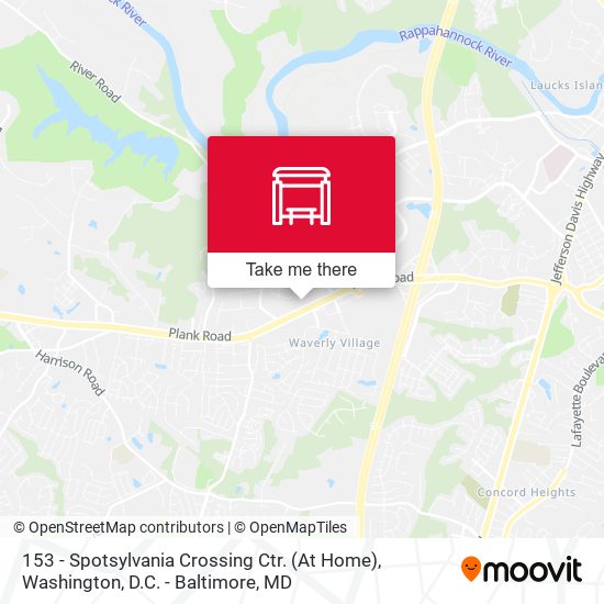 Mapa de 153 - Spotsylvania Crossing Ctr. (At Home)