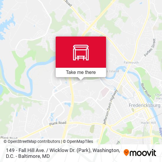 Mapa de 149 - Fall Hill Ave. / Wicklow Dr. (Park)