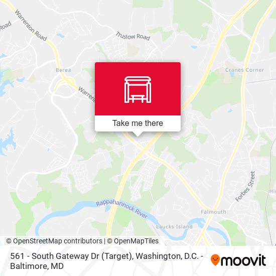 Mapa de 561 - South Gateway Dr (Target)