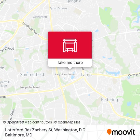 Lottsford Rd+Zachery St map