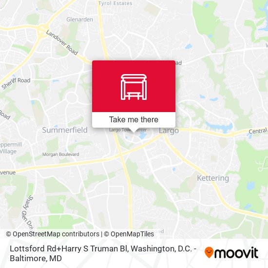Lottsford Rd+Harry S Truman Bl map