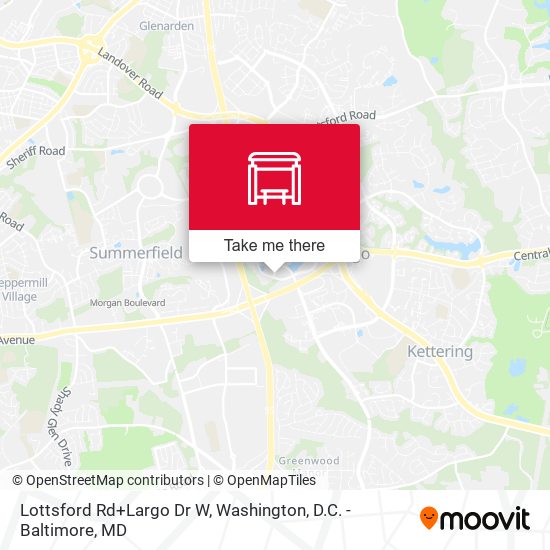 Mapa de Lottsford Rd+Largo Dr W