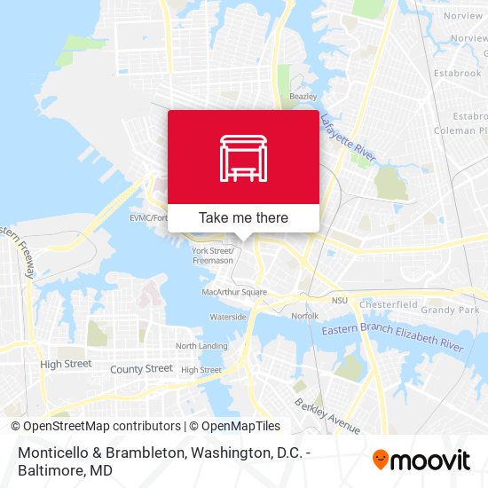 Monticello & Brambleton map