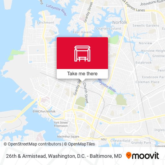 Mapa de 26th & Armistead