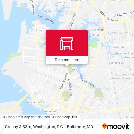 Mapa de Granby & 33rd