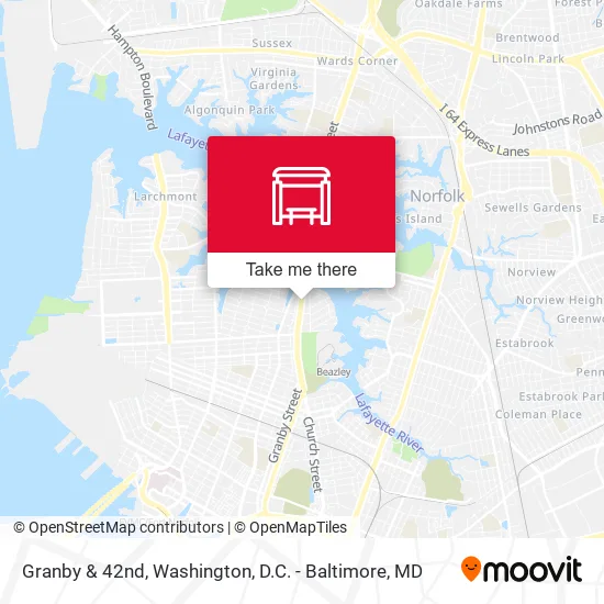 Granby & 42nd map