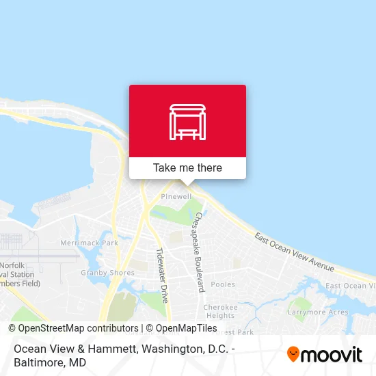 Ocean View & Hammett map