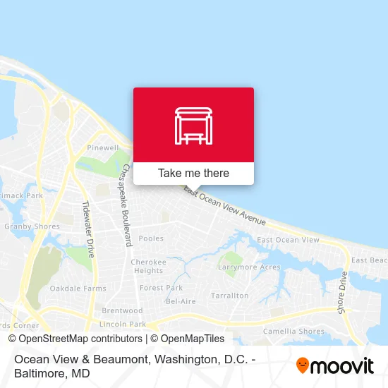 Ocean View & Beaumont map