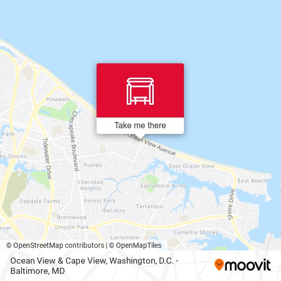 Ocean View & Cape View map