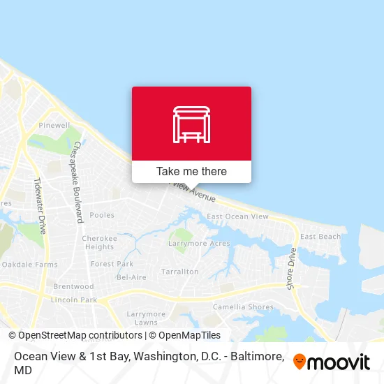 Ocean View & 1st Bay map